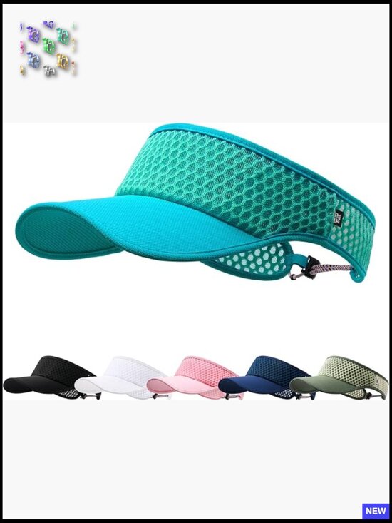 Wide Brim Sun Visor Hat Quick Dry Adjustable Lightweight for Golf Tennis Beach main image 6